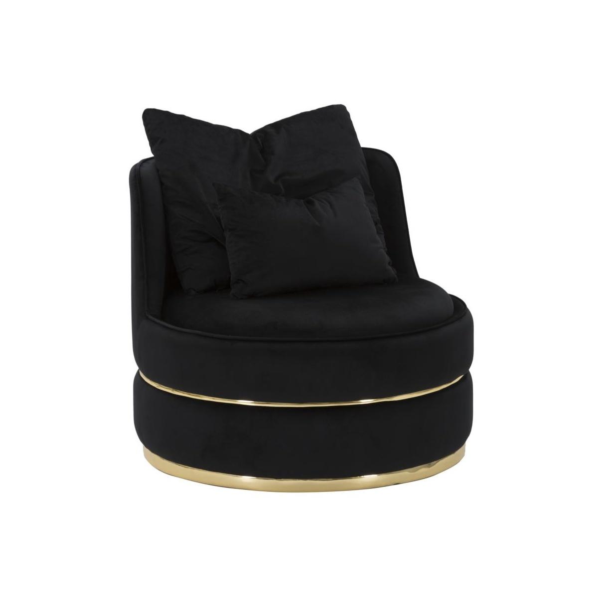 Poltrona paris space nero gold