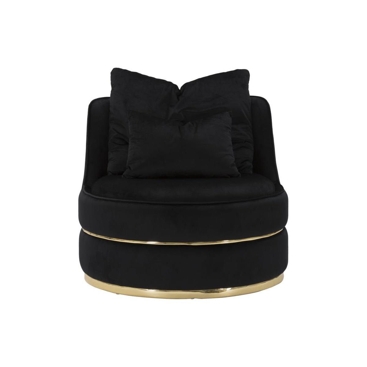 Poltrona paris space nero gold