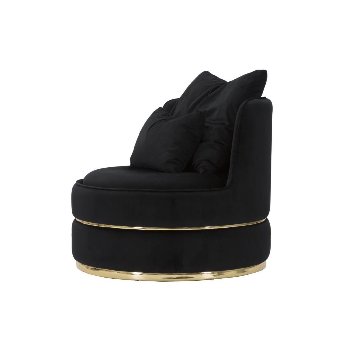 Poltrona paris space nero gold