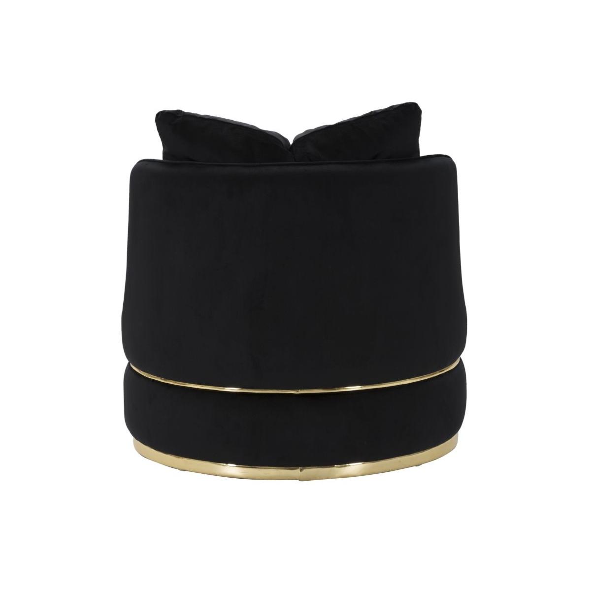 Poltrona paris space nero gold
