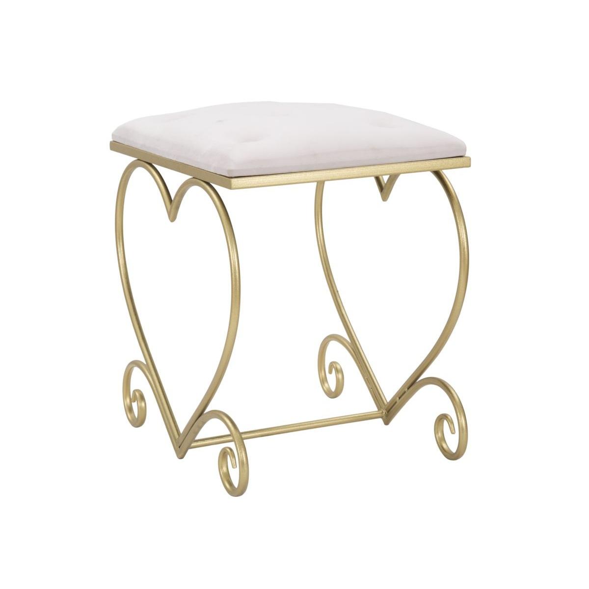 Sgabello heart rosa 50 x 37,5 x 51,5 cm