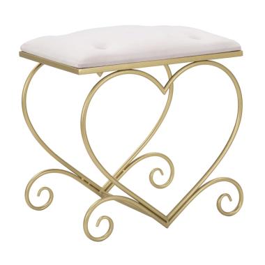 Sgabello heart rosa 50 x 37,5 x 51,5 cm