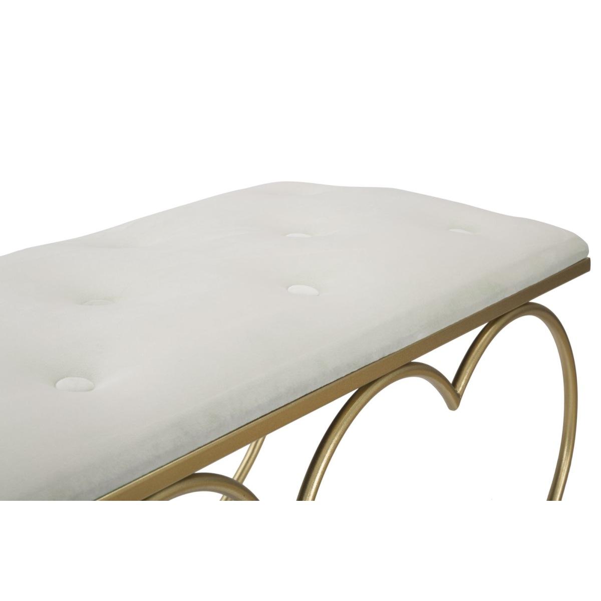 Panca heart crema 105 x 37,5 x 51,5 cm