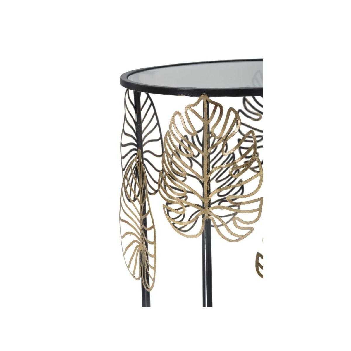 Tavolinetti foglie glam coppia