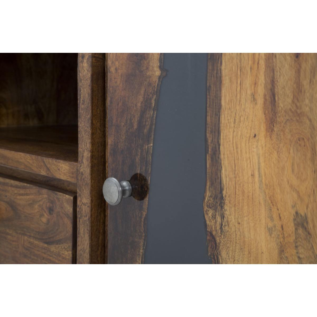 Porta tv mustang legno di acacia nilotica 175 x 40 x 60 cm