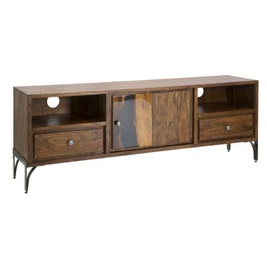 Porta tv mustang legno di acacia nilotica 175 x 40 x 60 cm