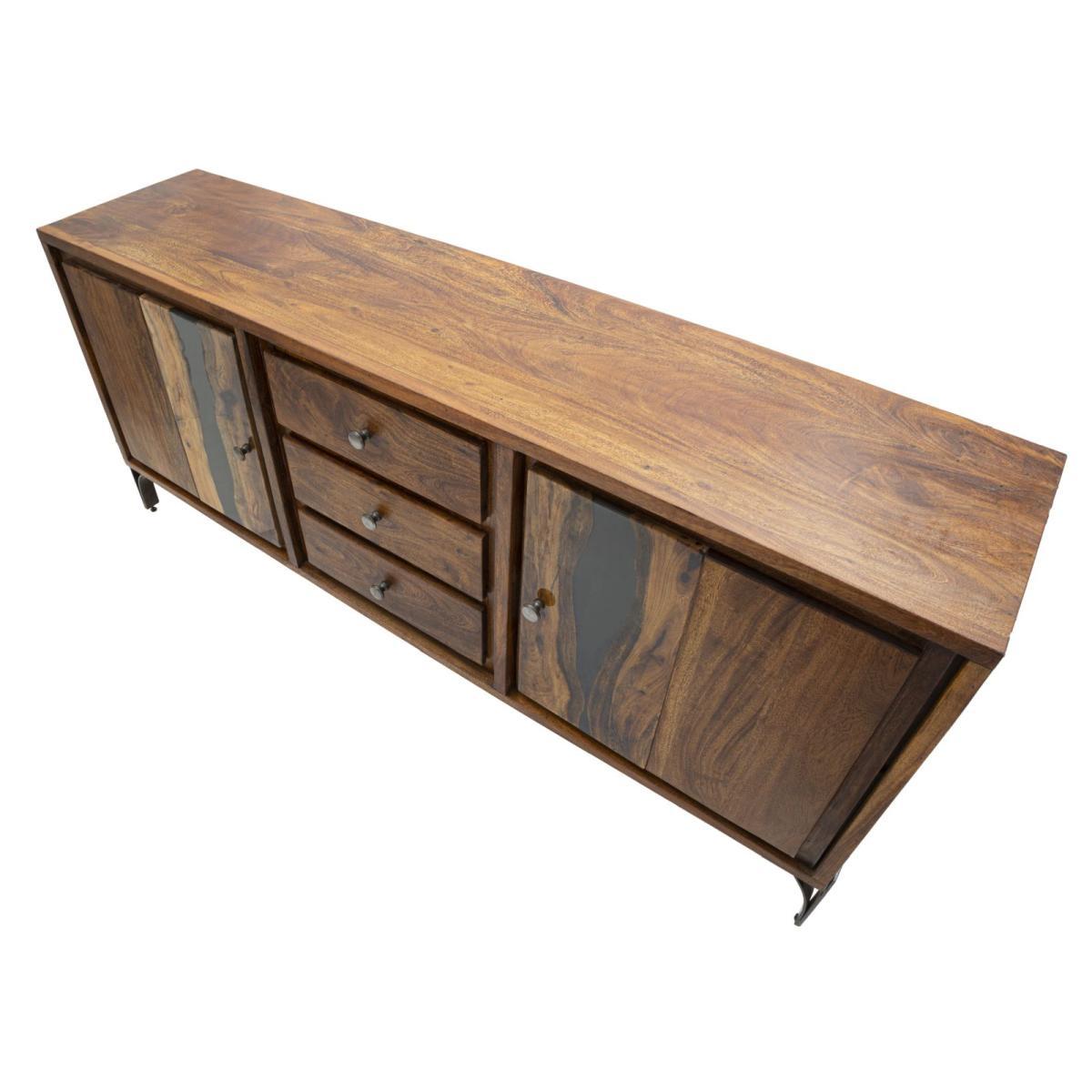 Mobile mustang legno di acacia nilotica 175 x 40 x 75 cm