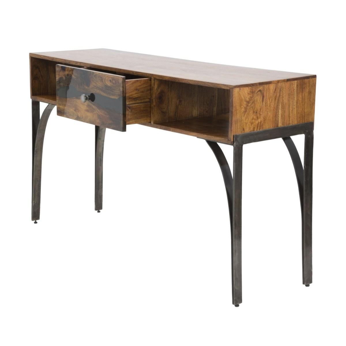 Consolle mustang legno di acacia nilotica 130 x 40 x 80 cm