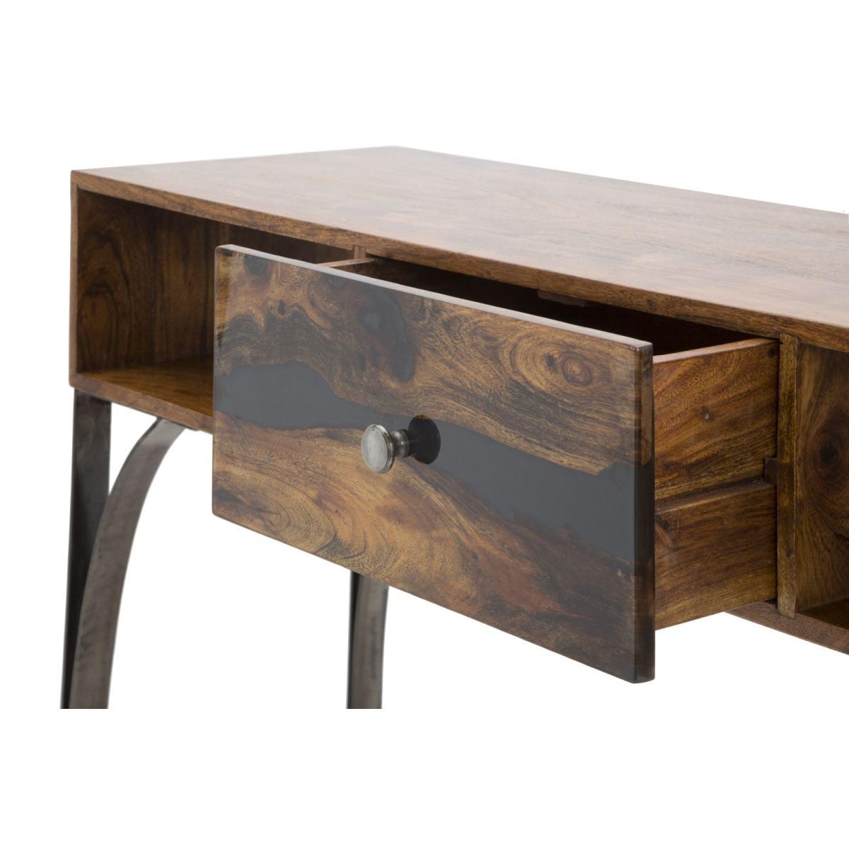 Consolle mustang legno di acacia nilotica 130 x 40 x 80 cm