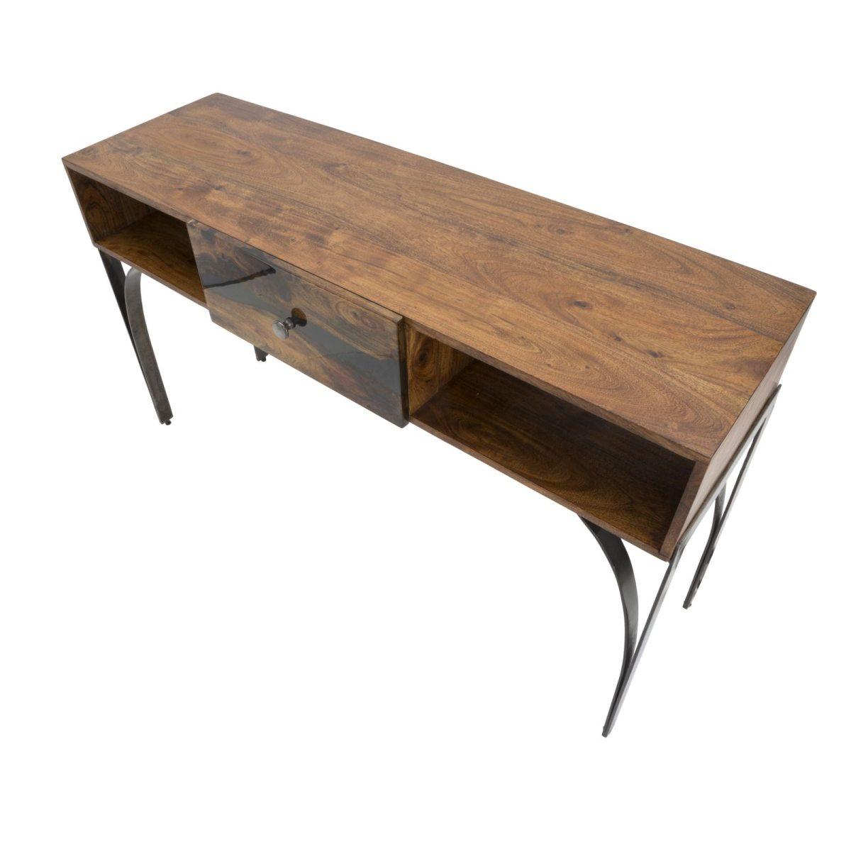 Consolle mustang legno di acacia nilotica 130 x 40 x 80 cm