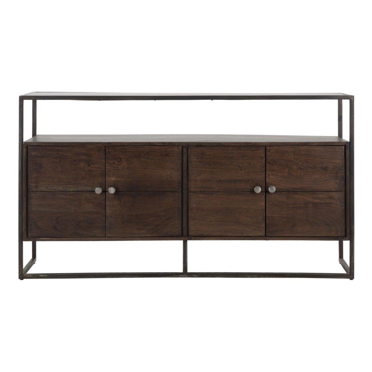 Mobile burn legno di acacia nilotica 150 x 40 x 83 cm