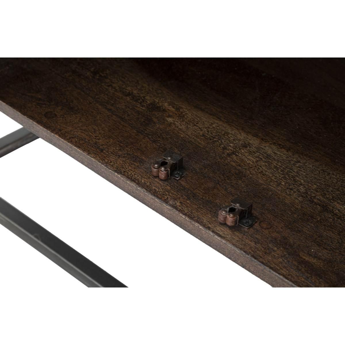 Mobile burn legno di acacia nilotica 150 x 40 x 83 cm