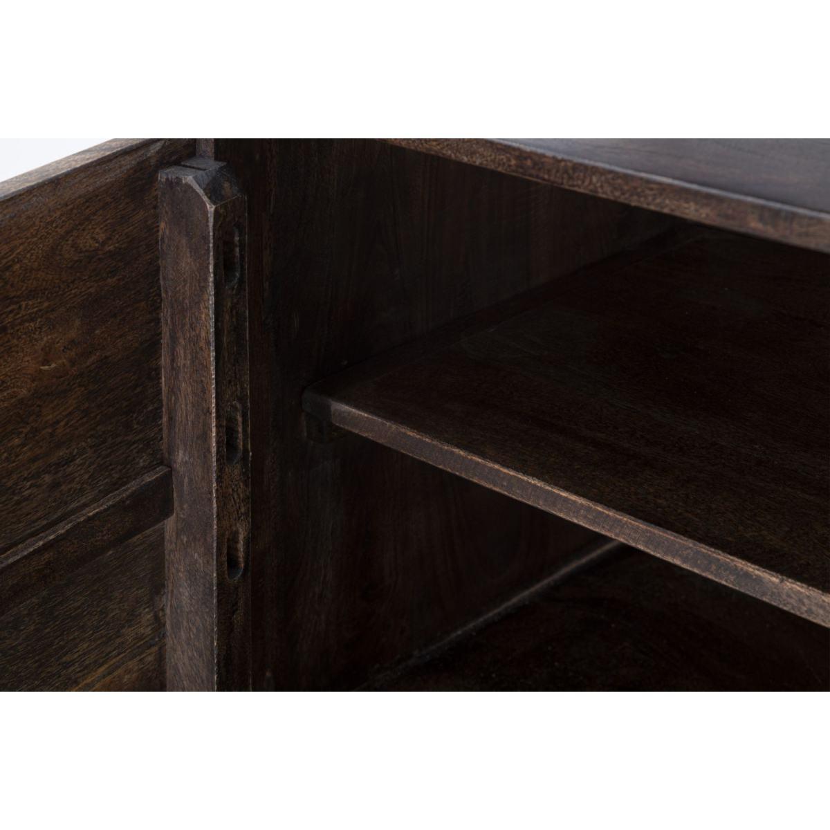 Mobile burn legno di acacia nilotica 150 x 40 x 83 cm