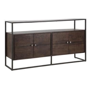 Mobile burn legno di acacia nilotica 150 x 40 x 83 cm