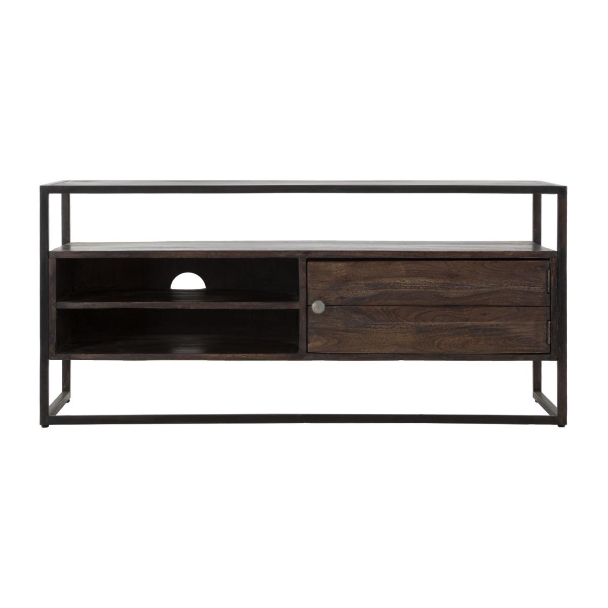 Porta tv burn legno di acacia nilotica 120 x 40 x 55 cm