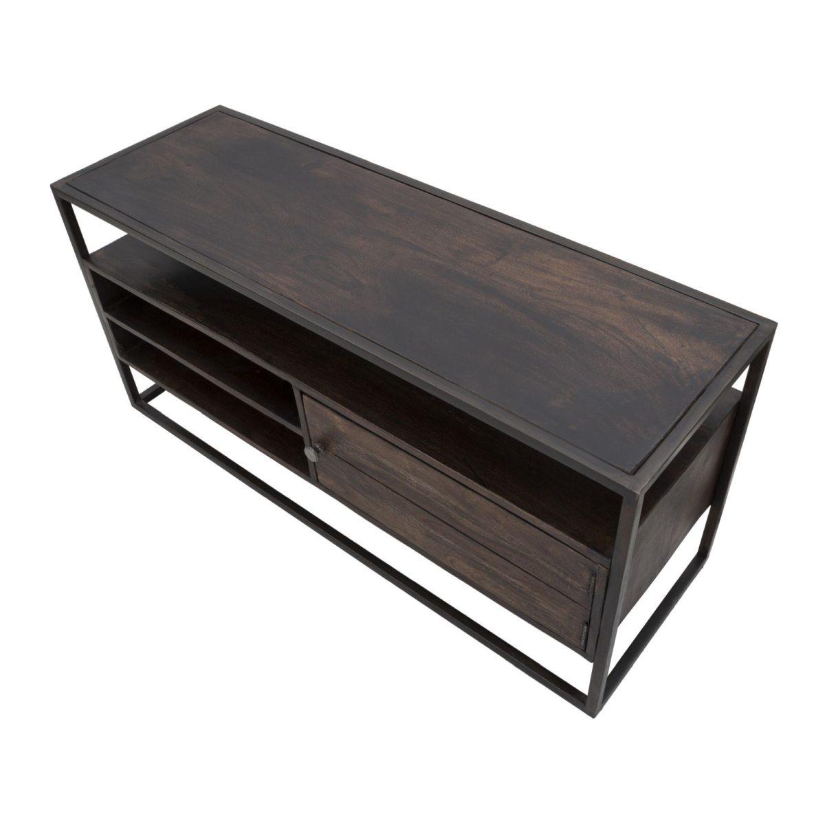 Porta tv burn legno di acacia nilotica 120 x 40 x 55 cm