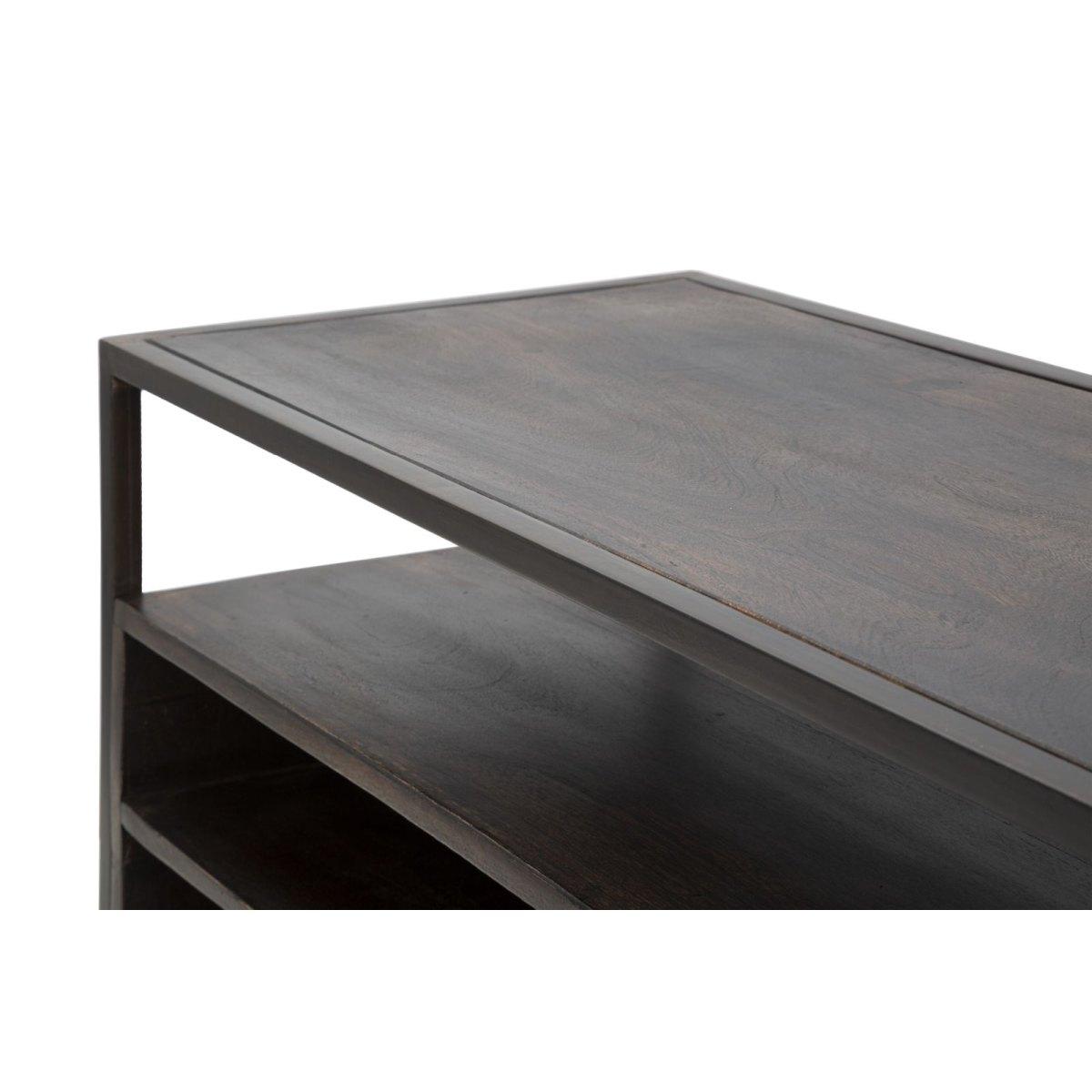 Porta tv burn legno di acacia nilotica 120 x 40 x 55 cm