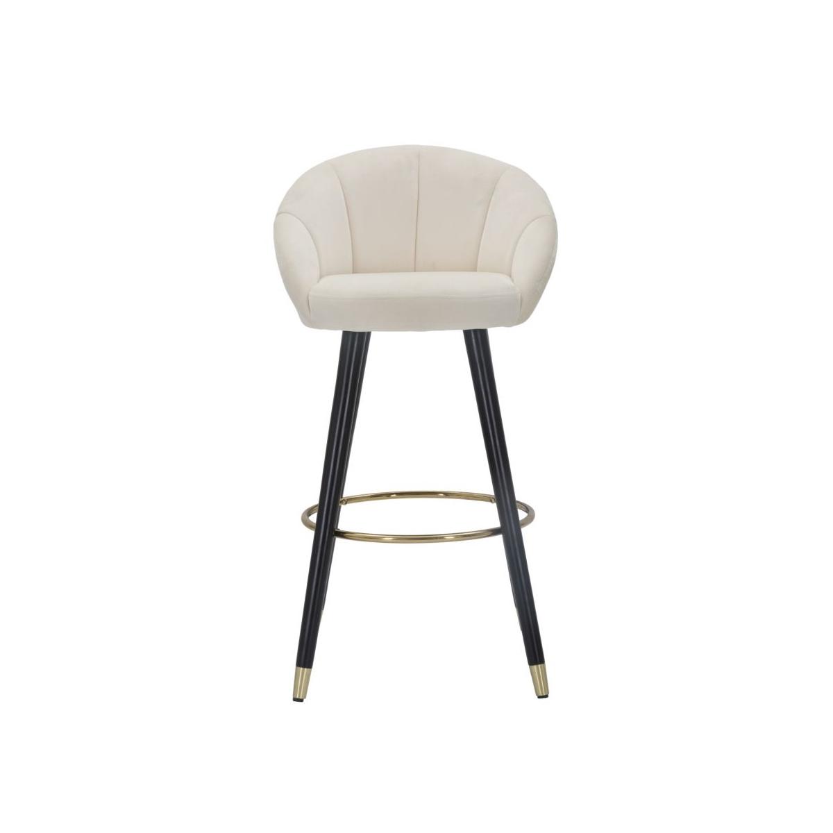 Sgabello bar prague crema altezza seduta 55 x 56 x 104 cm