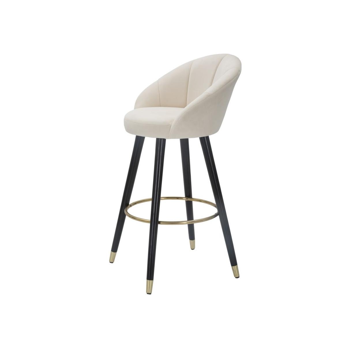 Sgabello bar prague crema altezza seduta 55 x 56 x 104 cm
