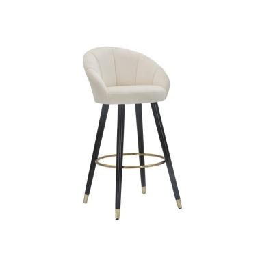 Sgabello bar prague crema altezza seduta 55 x 56 x 104 cm