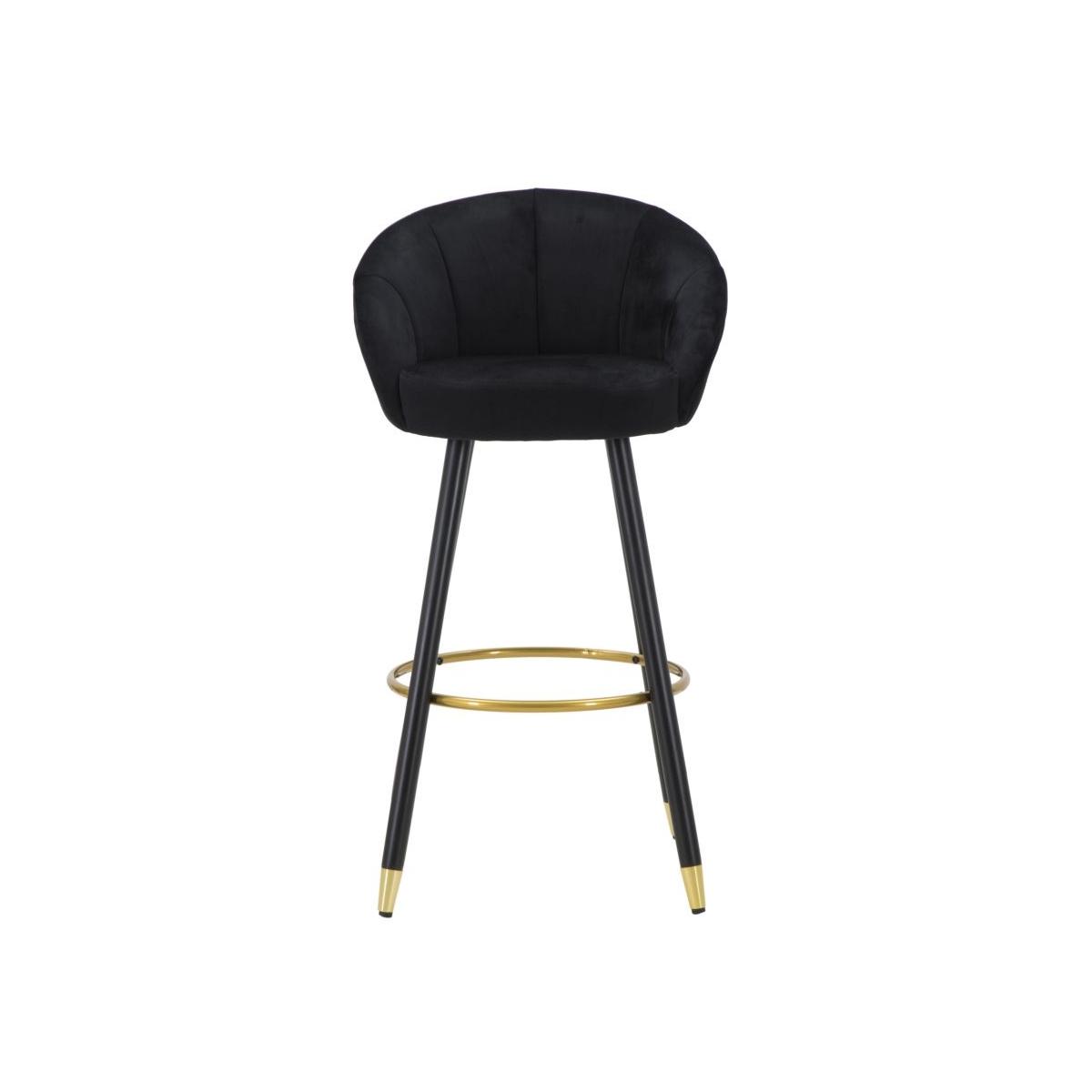 Sgabello bar prague nero altezza seduta 55 x 56 x 104 cm
