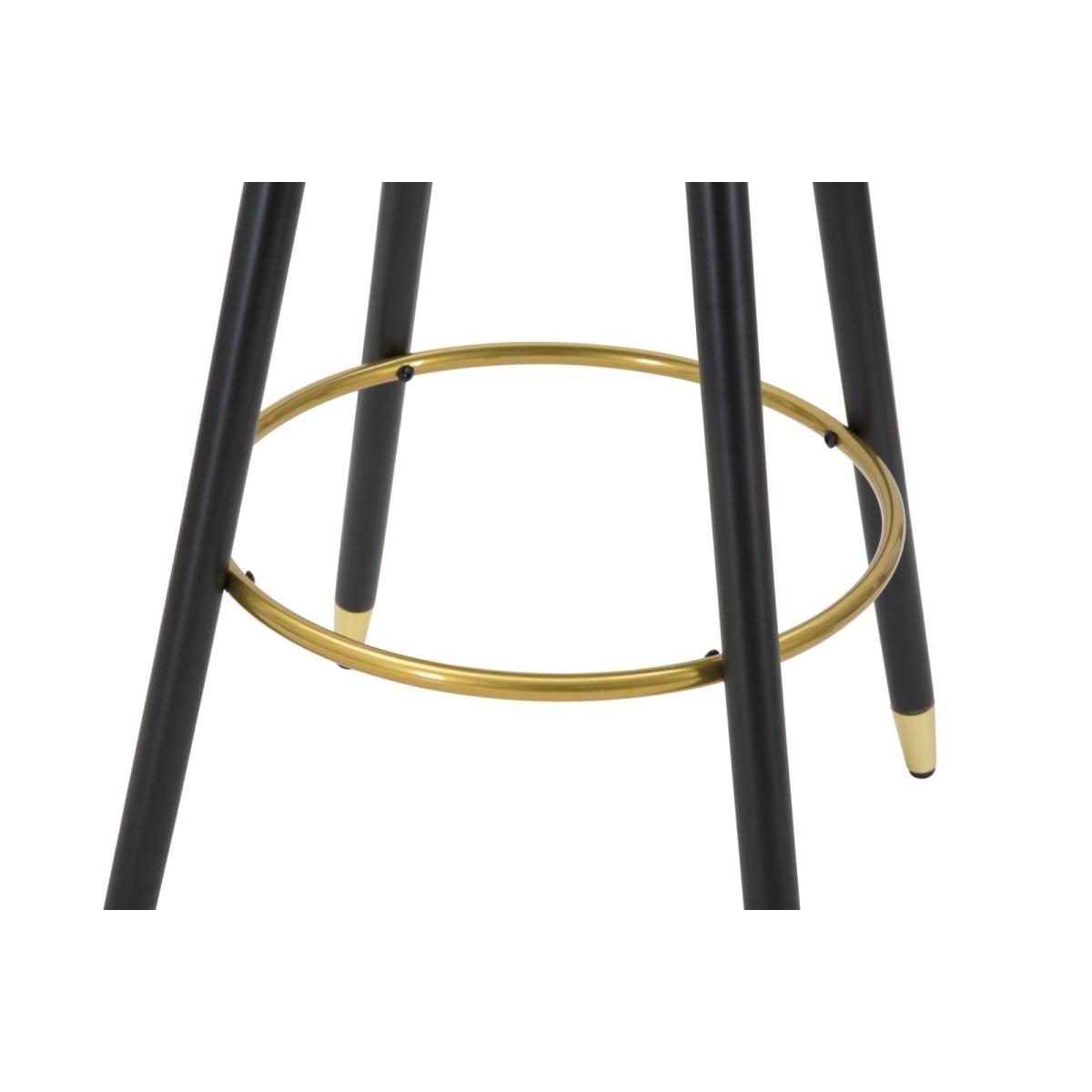 Sgabello bar prague nero altezza seduta 55 x 56 x 104 cm