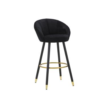 Sgabello bar prague nero altezza seduta 55 x 56 x 104 cm