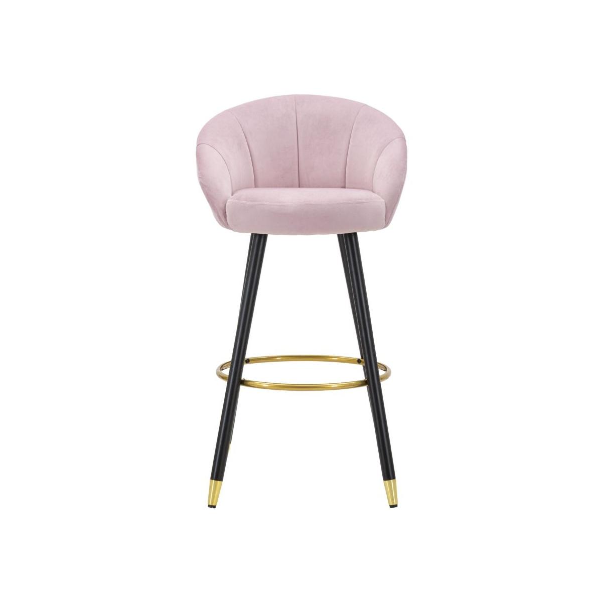 Sgabello bar prague rosa altezza seduta 55 x 56 x 104 cm