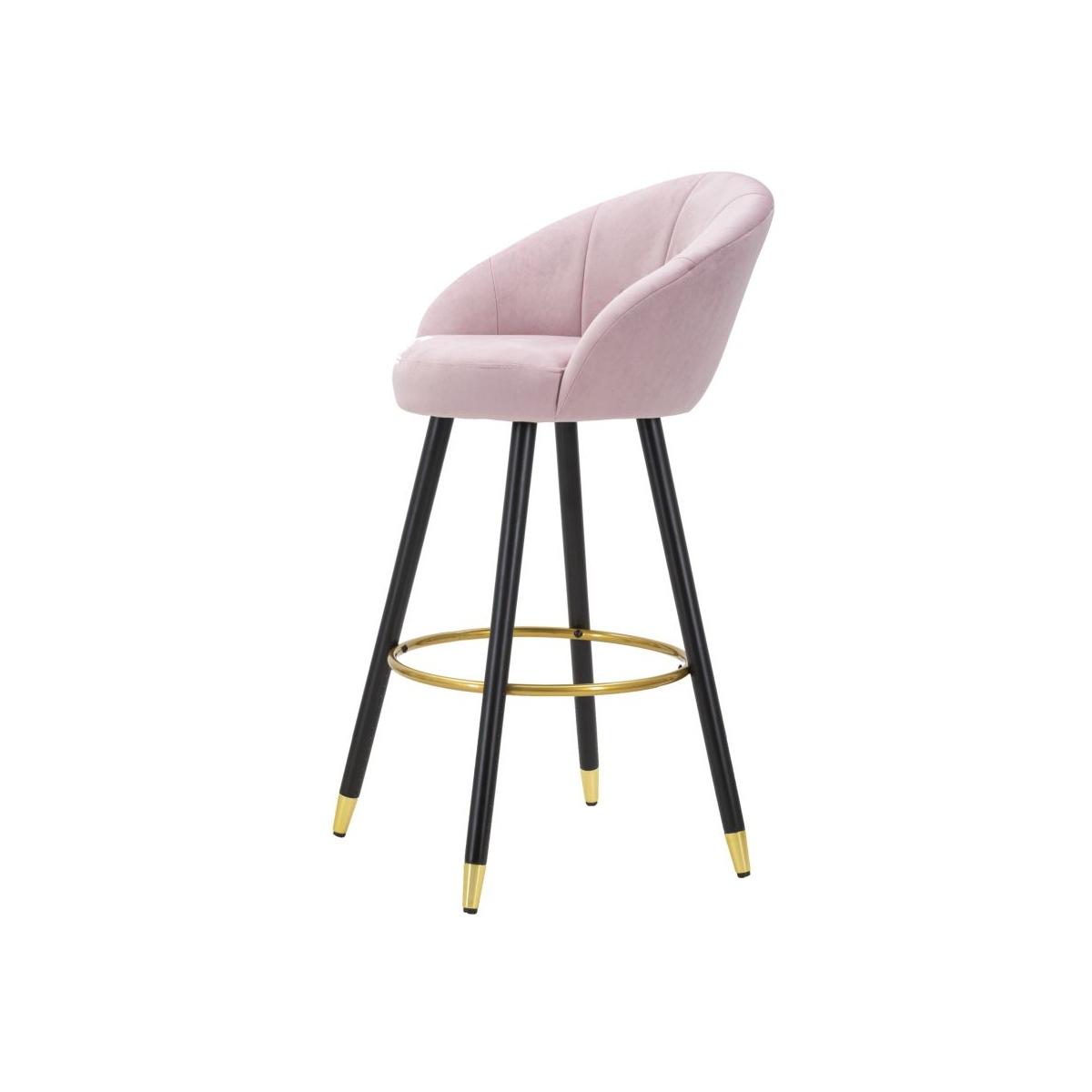 Sgabello bar prague rosa altezza seduta 55 x 56 x 104 cm