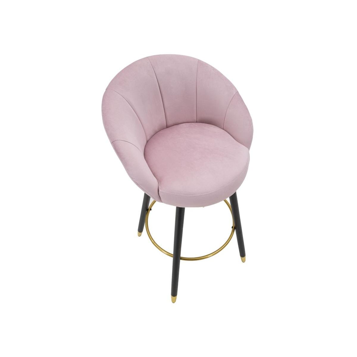 Sgabello bar prague rosa altezza seduta 55 x 56 x 104 cm