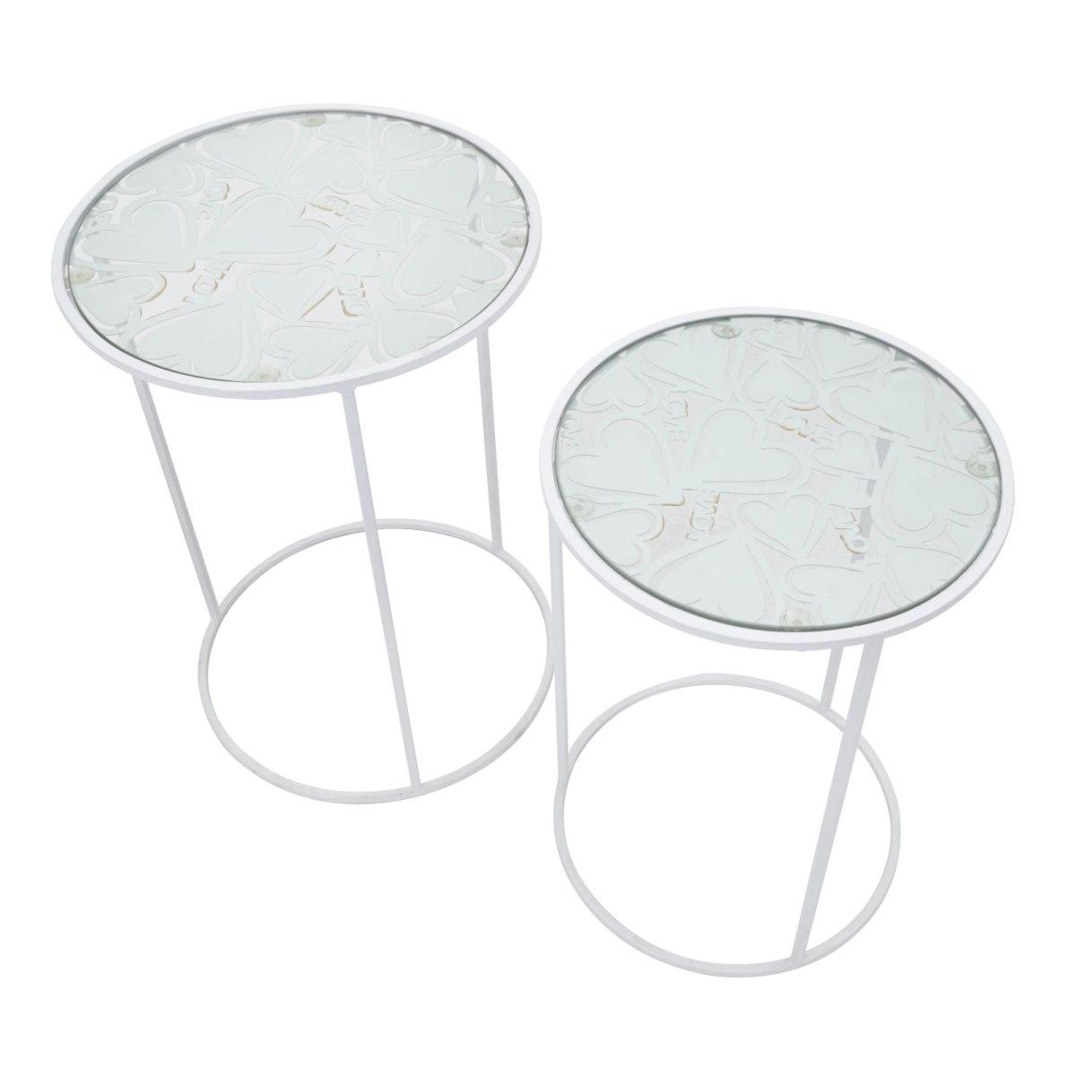 Tavolinetti white harts coppia