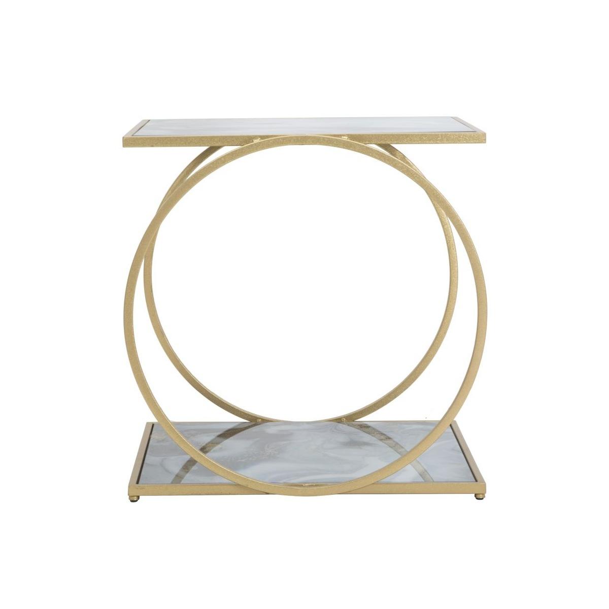 Tavolinetto glam 2 level 52,5 x 50 x 51 cm