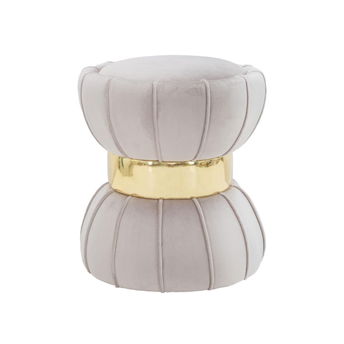 Sgabello flower grigio