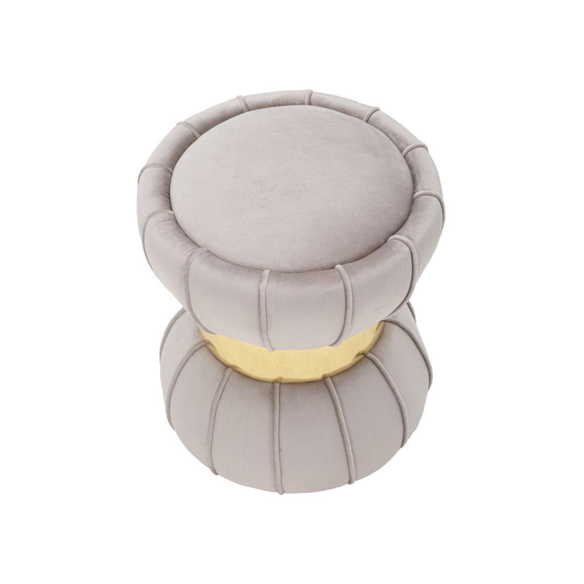 Sgabello flower grigio