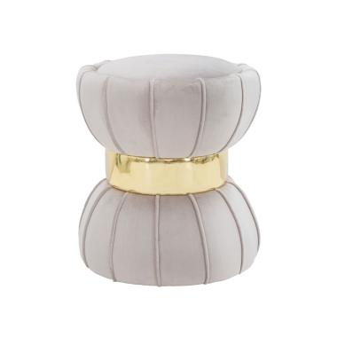 Sgabello flower grigio