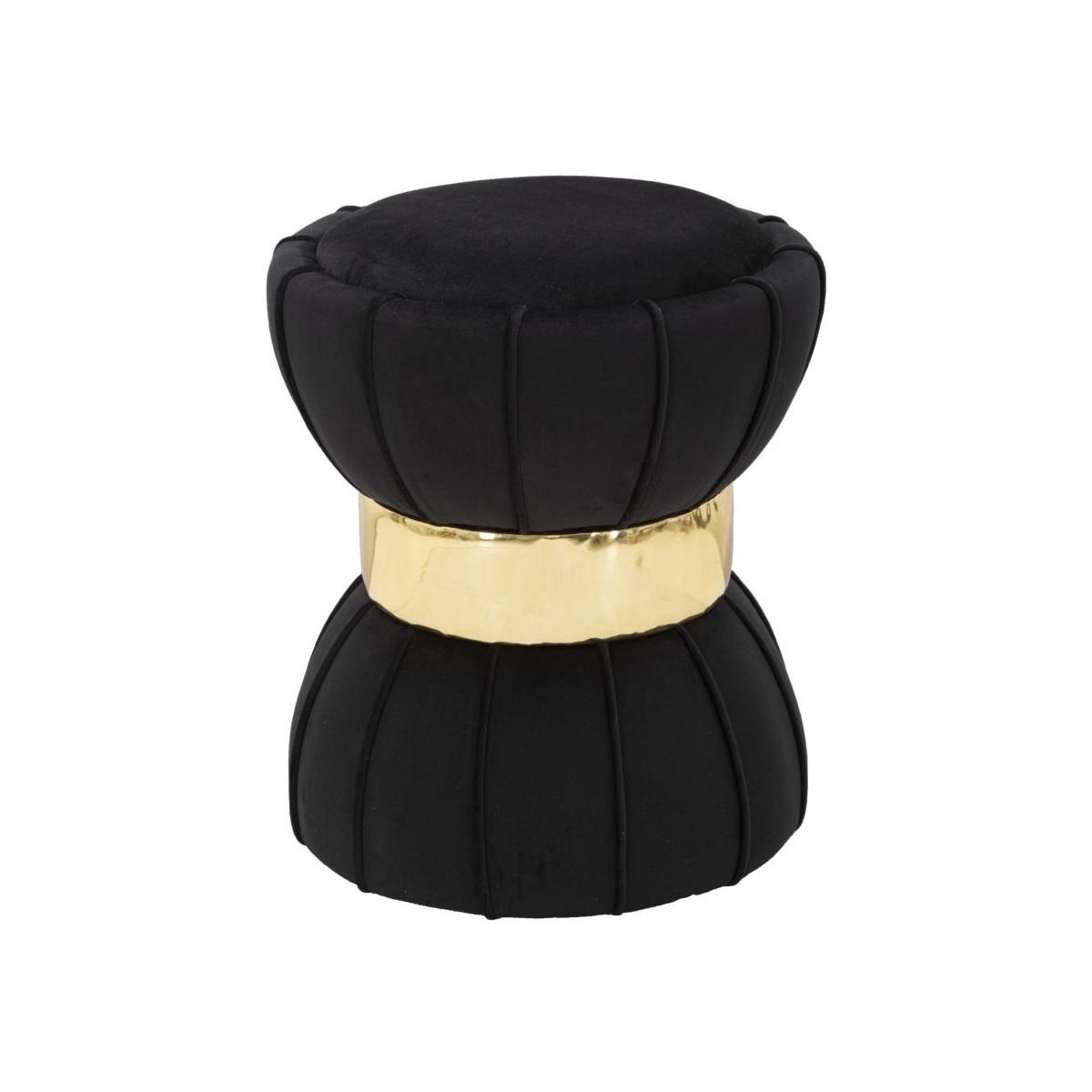 Sgabello flower nero