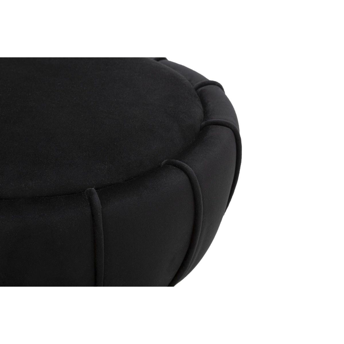 Sgabello flower nero