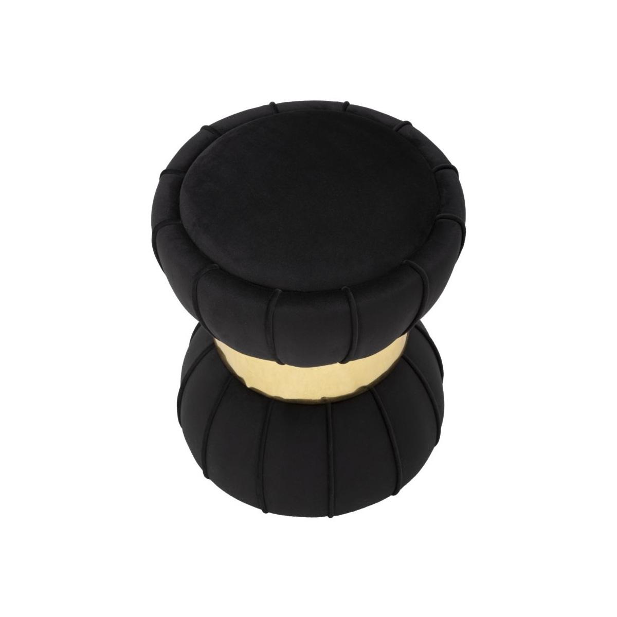 Sgabello flower nero