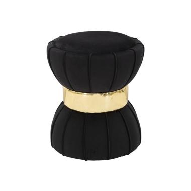 Sgabello flower nero