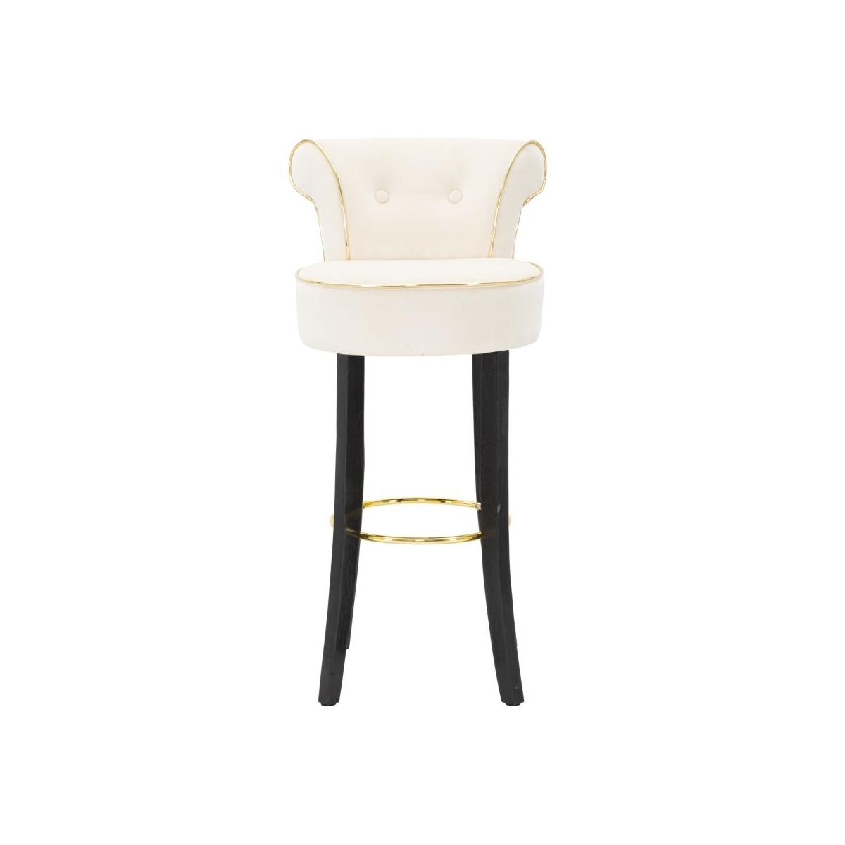 Sgabello bar luxy crema altezza seduta 46 x 48 x 96 cm