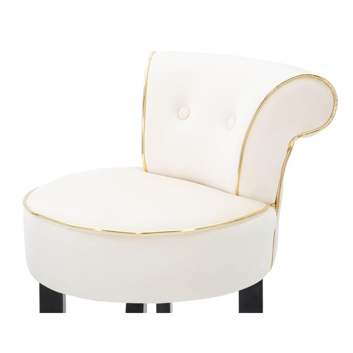 Sgabello bar luxy crema altezza seduta 46 x 48 x 96 cm
