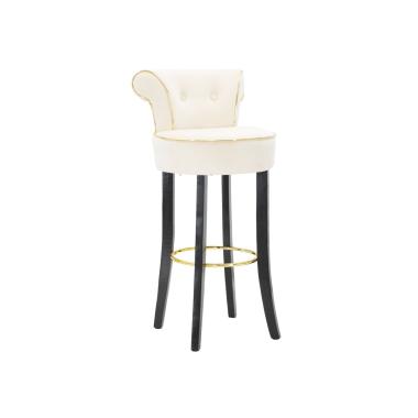 Sgabello bar luxy crema altezza seduta 46 x 48 x 96 cm