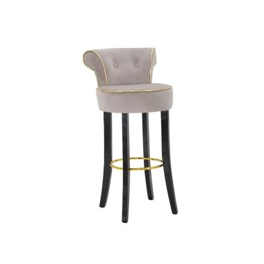 Sgabello bar luxy grigio altezza seduta 46 x 48 x 96 cm