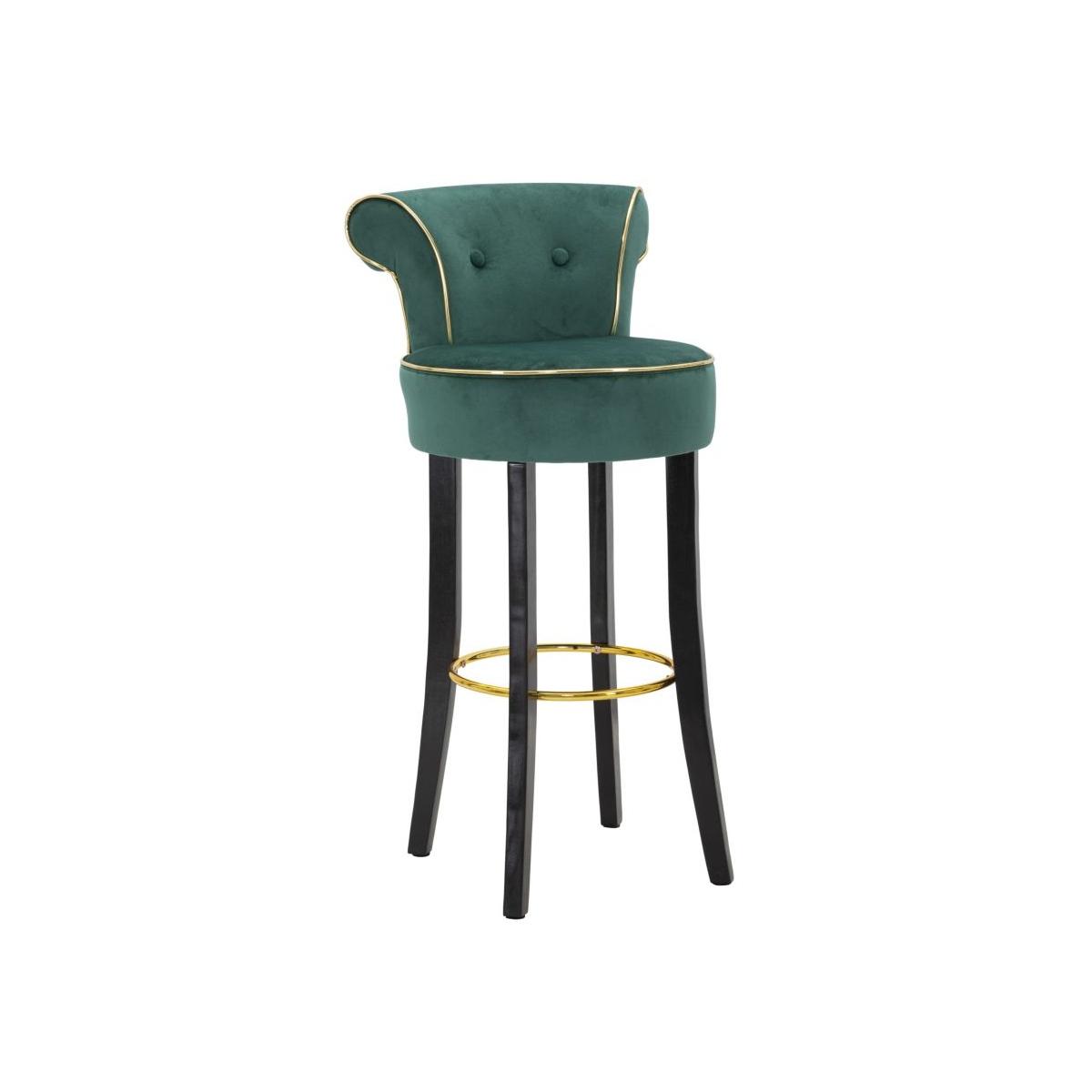 Sgabello bar luxy verde altezza seduta 46 x 48 x 96 cm