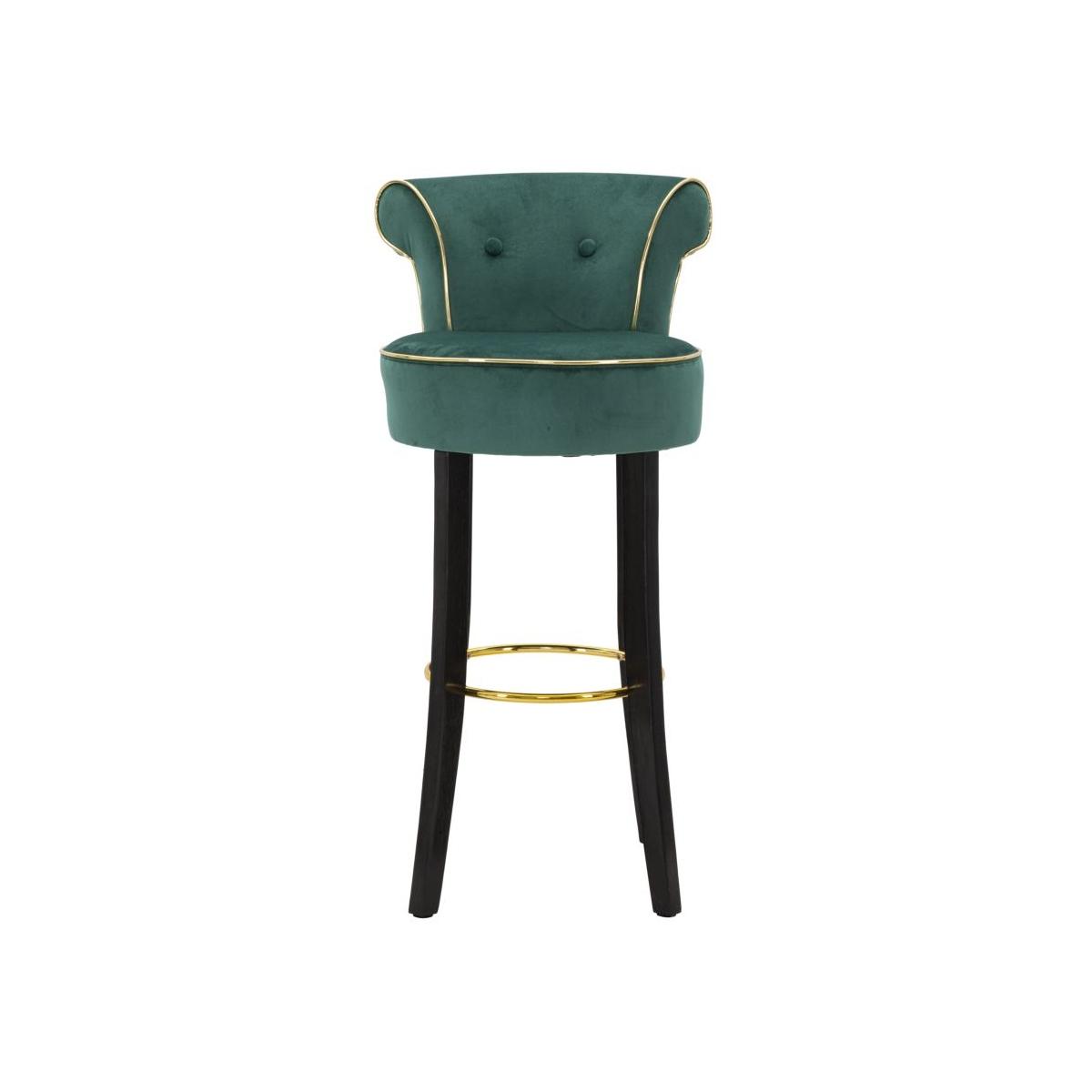 Sgabello bar luxy verde altezza seduta 46 x 48 x 96 cm