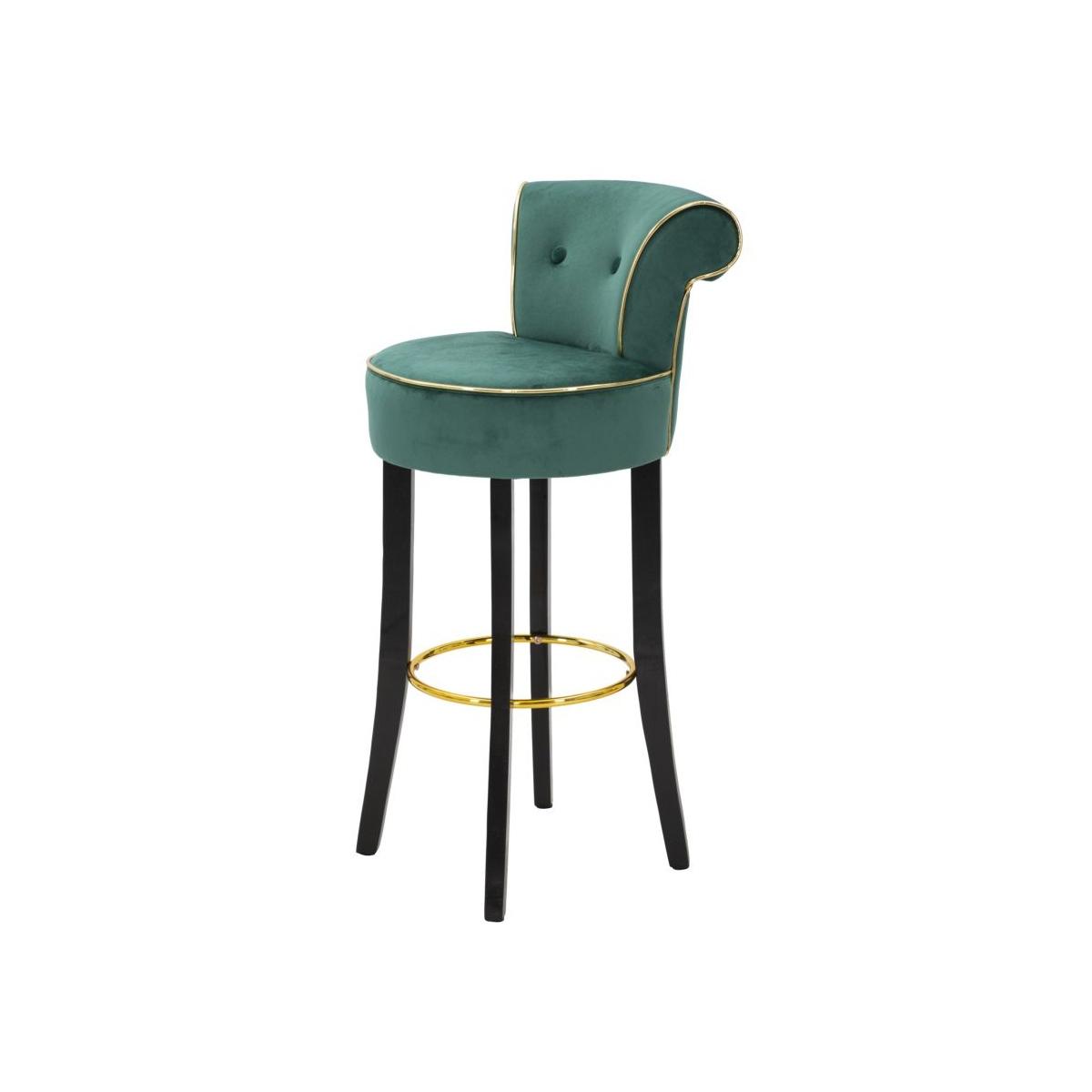 Sgabello bar luxy verde altezza seduta 46 x 48 x 96 cm