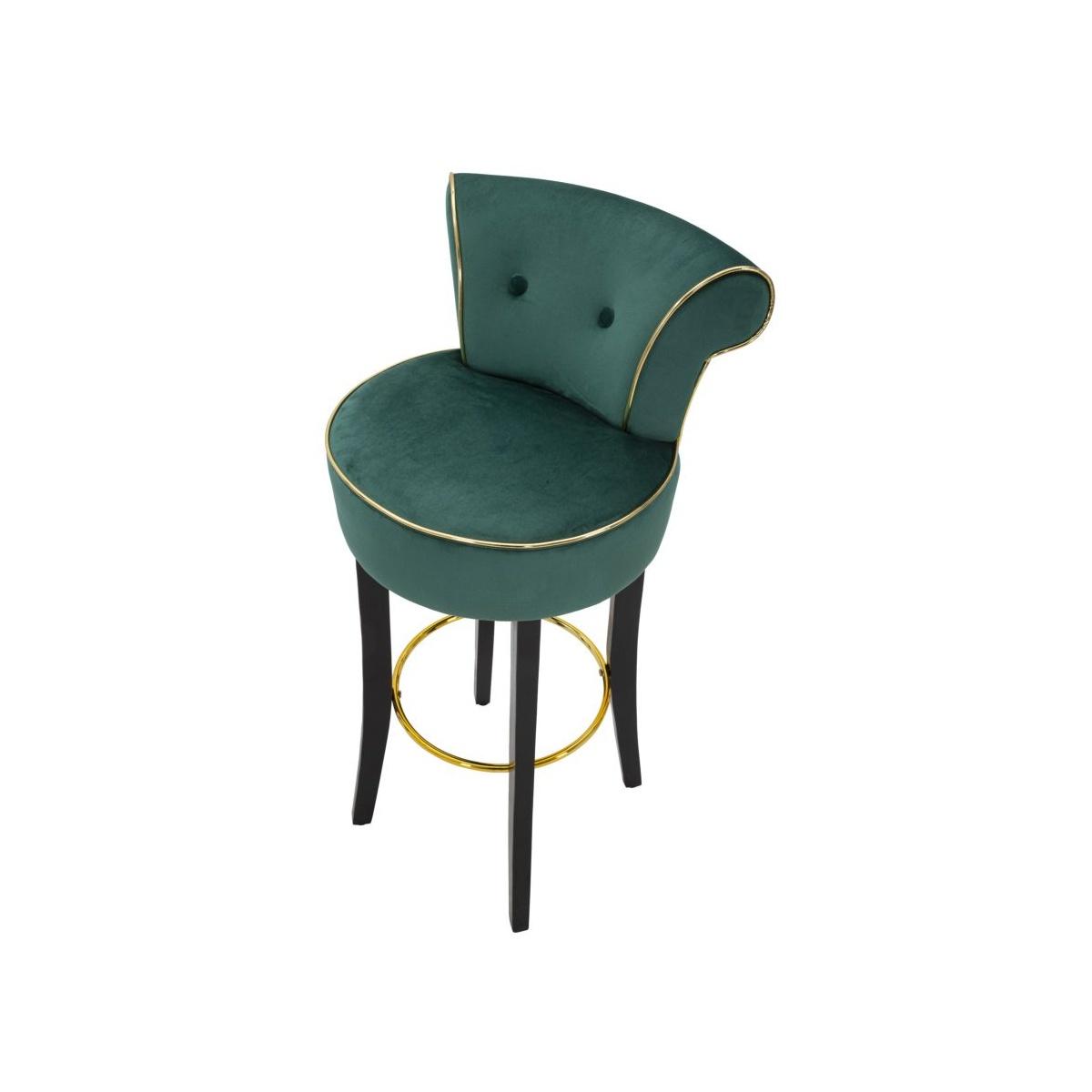 Sgabello bar luxy verde altezza seduta 46 x 48 x 96 cm