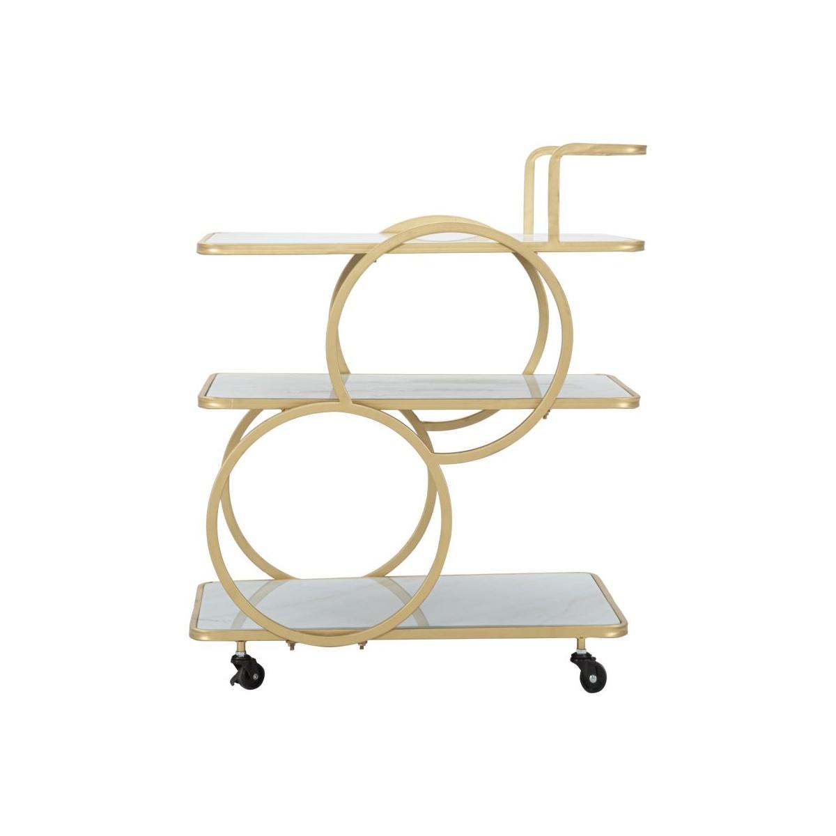 Carrello marble glass 64 x 46 x 79 cm