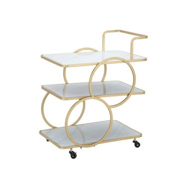 Carrello marble glass 64 x 46 x 79 cm