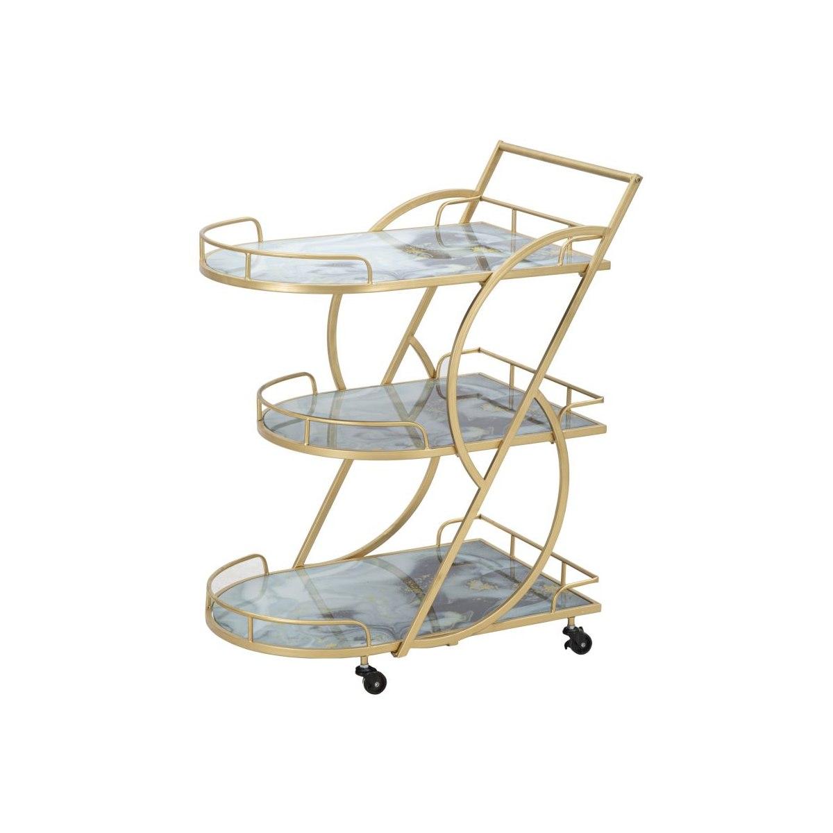 Carrello marble glass mix 71 x 45,5 x 84,5 cm